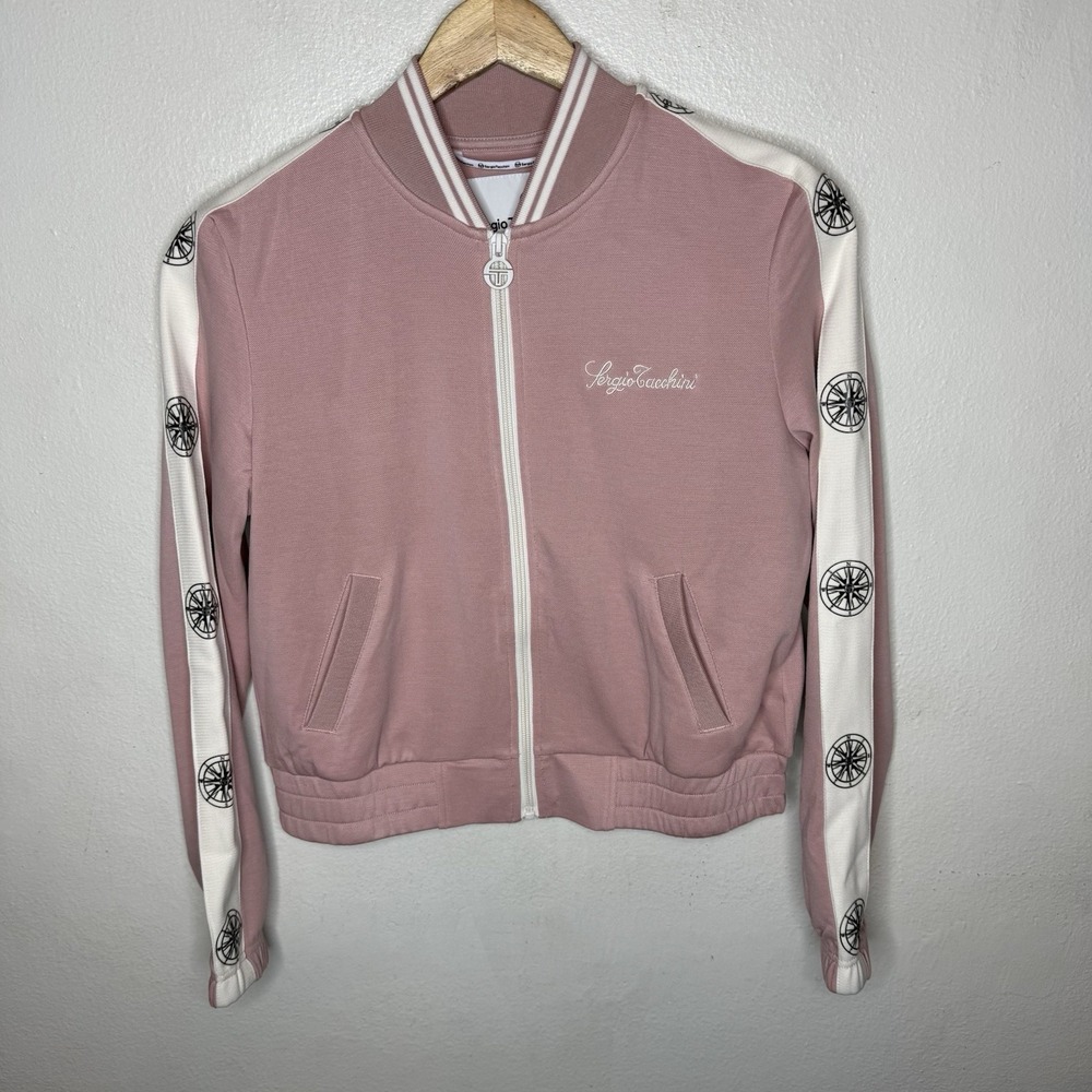 Sergio Tacchini Bussola Track Jacket Pink Compass Womens XS